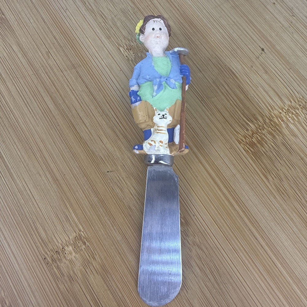 Girl Buffet Stainless Butter Cheese Jelly Spreader Boston Warehouse